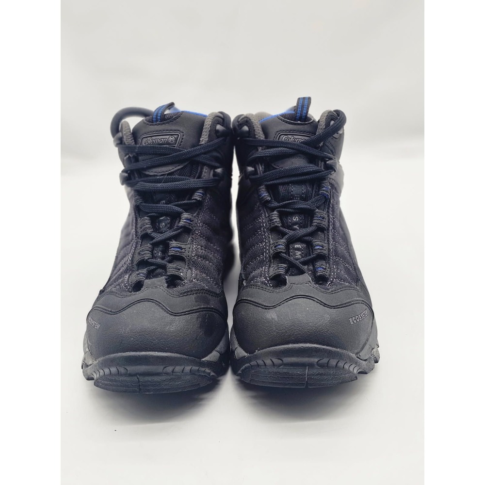 Coleman Hiking Boots Men's Size 8 Black Ecosystem Mid Top Trail Shoes - Picture 2 of 8